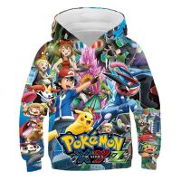 2023 Youngsters Clothing Pokemon Hoodies For Mens Print Cartoon Fashion Pikachu Hoodies Spring And Autumn Birthday Clothing