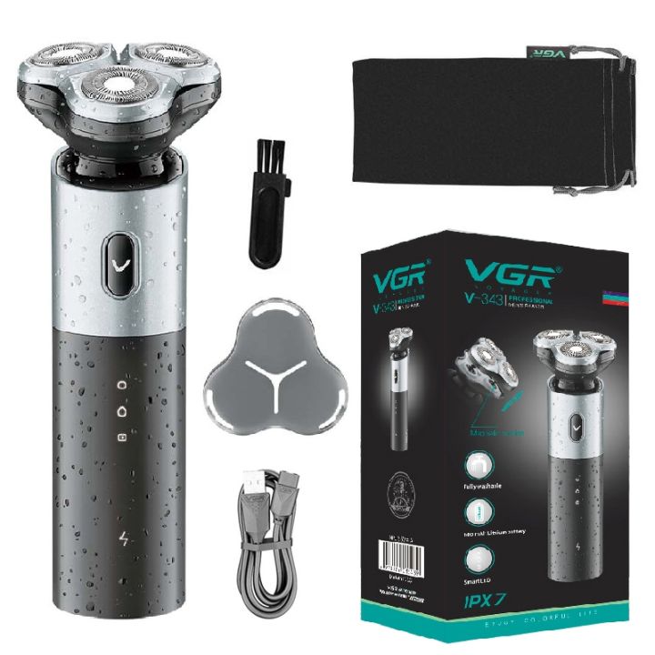 vgr-wet-dry-electric-shaver-for-men-beard-stubble-rechargeable-electric-razor-facial-shaving-machine-washable