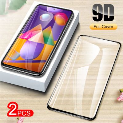 2Pcs 9D For Samsung Galaxy M31s Protective Glass on Galaxi A22 A32 A52 A72 A51 M31 s M 31s M31s 3D Safety Screen Protector Films