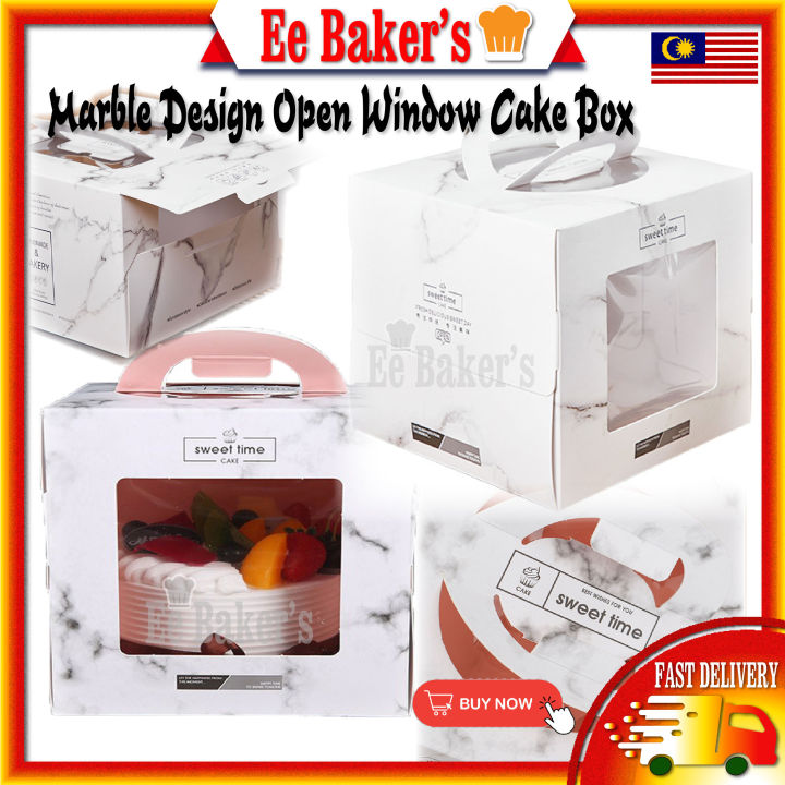 6 inch cake box with handle