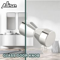 Shower Glass Door Knob Bathroom Round Back-to-Back Handle Pull,Solid SUS304 Stainless Steel Door Handle 3-16mm Home Hardware