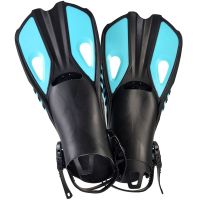 ：&amp;gt;?": Professional Scuba Diving Fins  Adjustable Swimming Shoes Silicone Long Submersible Snorkeling Foot Monofin Diving Flippers