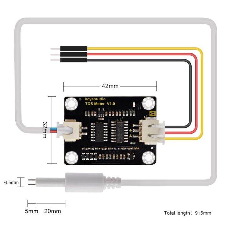 KEYESTUDIO Water Quality TDS Meter Total Dissolved Solids Detection