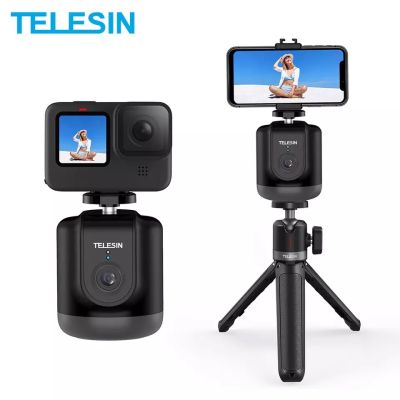 TELESIN Smart Shooting Gimbal Selfie 360° Rotation Auto Face Object Tracking For GoPro Osmo Action 3 Smartphone Camera Vlog Live