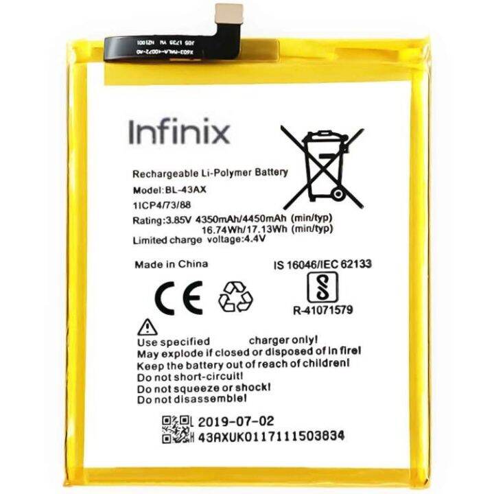 แบตเตอรี่-infinix-zero-5-x603-zero-5-pro-x603b-battery-bl-43ax-4450mah-รับประกัน-3-เดือน