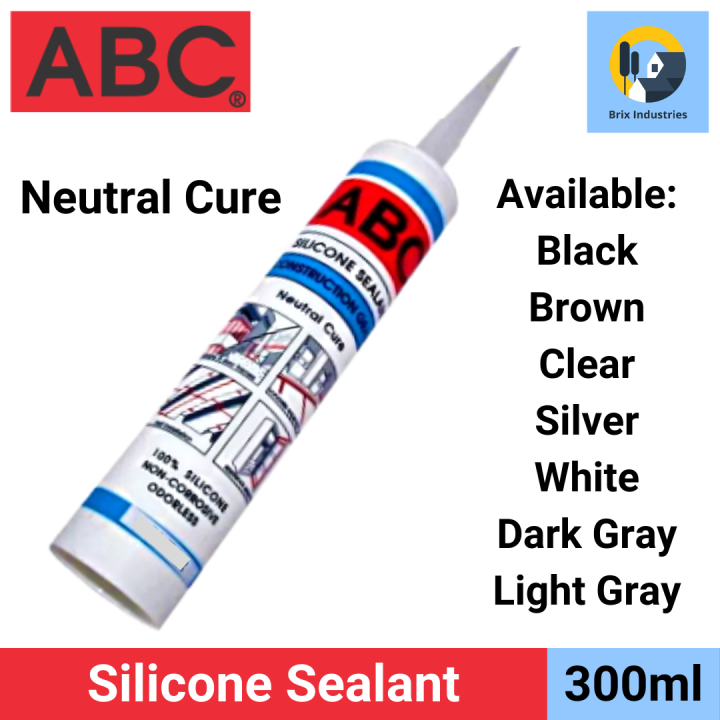 ABC Silicone Sealant Construction Trade NonCorrosive Odorless and 100