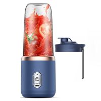 300Ml Electric Fruit Juicer USB Charging Lemon Orange Fruit Juicing Cup Smoothie Blender Blue B