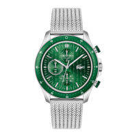 Lacoste Neoheritage รุ่น LC2011255 นาฬิกาข้อมือผู้ชาย สายสแตนเลส Silver/Green