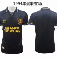 1994 เสื้อแข่งแมนเชสเตอร์ ยูไนเต็ด คลาสสิค เรโทร ชุดเหย้า สีดำ สแตนดาร์ด