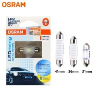 OSRAM LED Festoon 31มิลลิเมตร36มิลลิเมตร41มิลลิเมตร C5W Ledrivers มาตรฐาน6000K ไฟ LED สีขาวเย็นภายในโคมไฟอ่านหนังสือแผ่นหลอดไฟ (1ชิ้น)