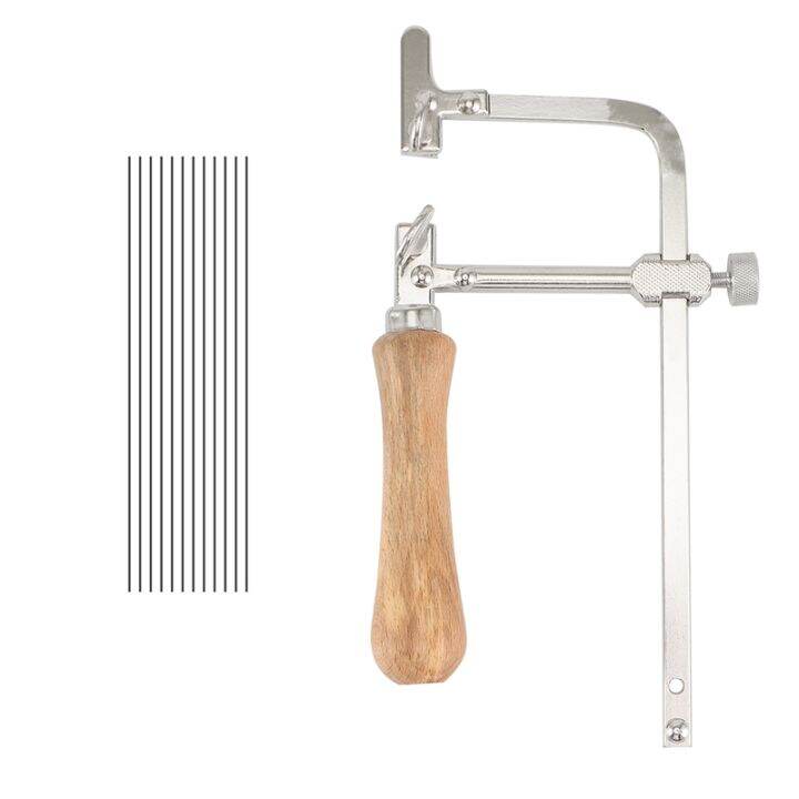 Coping Saw Steel Frame and 12 Pcs Diameter 1Mm Wire Saw, Accurate