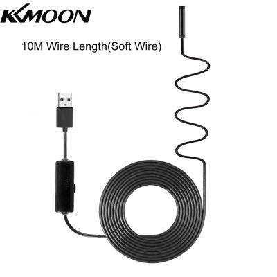 KKmoon กล่องส่องสำรับอุตสาหกรรม Borescope กล้องตรวจความสะอาดฟัน Built-In 8Pcs ไฟ LED 8มม.เลนส์ IP67กันน้ำกล้องแอนโดสโครปแบบยูเอสบี (10M ลวดแข็ง)