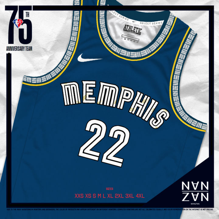 NANZAN City Edition NBA Memphis Grizzlies Desmond Bane Jersey 2022 Full  Sublimation Premium Dryfit VNECK