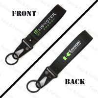 NEW Kawasaki Monster Keychain Motorcycle Durable Strap Keyring Motocross Webbing Key Chain Badge Key Ring 99