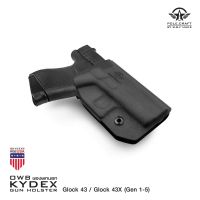 ซองพกนอก KYDEX Pole Craft Holster By BBF Make Glock 43 Glock 43X Gen1 Gen2 Gen3 Gen4 Gen5