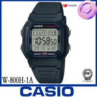 นาฬิกา CASIO นาฬิกาข้อมือผู้ชาย สายเรซิน รุ่น W-800H-1A ใหม่ของแท้100% แบตเตอรี่10 ปี ประกัน1 ปี จากร้าน M&amp;F888 B