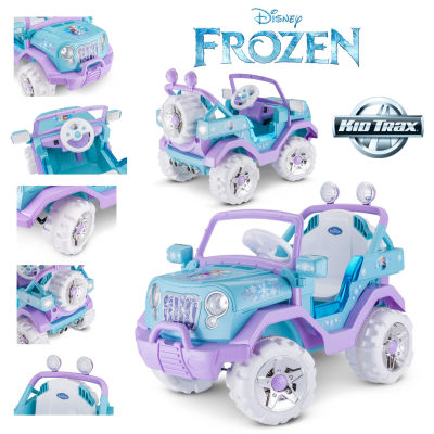 นำเข้า🇺🇸 รถแบตเด็กขับเคลื่อน 4 ล้อ Disney Frozen Kids 4x4 Ride On Toy, 6 Volt, Single Rider Blue by Kid Trax ราคา 15,000 บาท