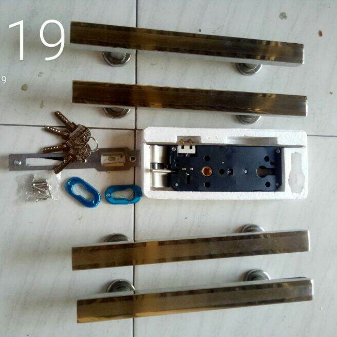 hendle tarikan pintu rumah (4psc hendle +bodikunci) | Lazada Indonesia