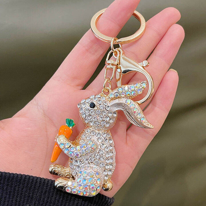 Metal on sale bunny keychain