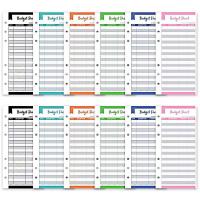 Special Offers 12Pieces A6 Binder Budget Sheets Expense Tracker Budget Cash Envelope 6 Holes Binder Budget Wallet For Personal And Business Use