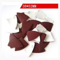 38X52MM Triangle Polishing Dry Sandpaper Polishing Grits 60-320 Red Sandpaper