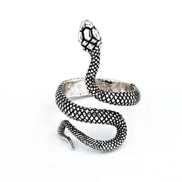 snake-ring-s-925-แหวน-snake-ย้อนยุค-แหวนผู้ชาย-แหวนผู้หญิง-เครื่องรางนำโชค-free-size