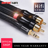 HIFI 4N-OFC 3.5mm To 2 RCA Audio Cable / 0.5m 1m 1.5m 2m 3m Cables