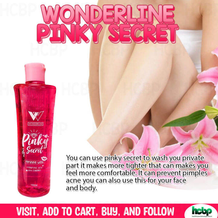 WONDERLINE Pinky Secret Feminine Wash 150ML Feminine Cleansing Liquid Lazada PH