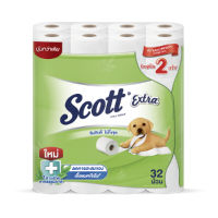 SCOTT กระดาษชำระ สก๊อตต์ รุ่น Extra (แพ็ค32ม้วน)