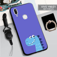 เคส TPU แบบนิ่มสำหรับ VIVO Y85/V9/1801เคสโทรศัพท์คลุมทั้งหมด INS ป้องกันการตกหล่นฝามีที่ถือวงแหวนและเชือก