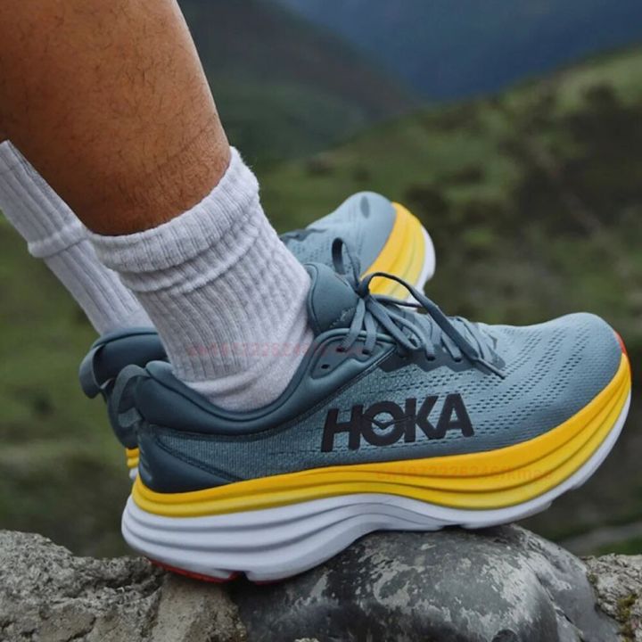 hoka-bondi8-sneakers-men-lifestyle-sport-shoes-light-breathable-canvas-shoes-outdoor-running-shoes-casual-zapatillas-tenni-shoes