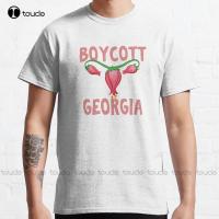 Uterus Cott Georgia Against Abortion Ban Classic T-Shirt Abortion Ban Cute Shirts For Teen Xs-5Xl Custom Gift Unisex