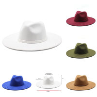 ฤดูใบไม้ผลิ9.5เซนติเมตรปีกกว้างสีที่เรียบง่ายหมวก Fedora สำหรับผู้หญิงผู้ชายผู้หญิงวินเทจ F ascinator ปานามารู้สึกแจ๊สหมวก wholese