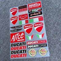 สติกเกอร์ Ducati DUCATI821โลโก้รถหมวกรูปลอกดีคอลสำหรับจักรยานยนต์กันน้ำบุคลิกเรโทร500แข่งรถ