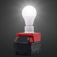 Portable E27 Bulb Lamp LED Working Lamp Suitable For Makita /Milwaukee 18V BL Series Lithium Battery E27 Bulb Lamp Indoor