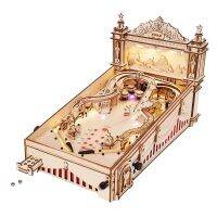 【CC】♣✲☏  ROKR Pinball for Kid Adults Machine Game Assembly Puzzles EG01