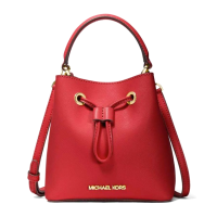 กระเป๋าสะพาย Michael Kors แท้ รุ่นหายาก ทรงขนมจีบ มีสายยาว  Michael Kors Suri Small Bucket Crossbody Bag in Saffiano leather Flame 35T0GU2C0L