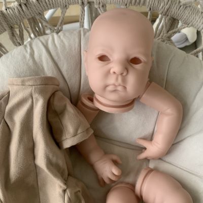 18inch Bebe Reborn Dimitri Doll Kit Soft Real Touch Peach Vinyl Color Unfinished Doll Parts Reborn Baby Dolls Toys for Children