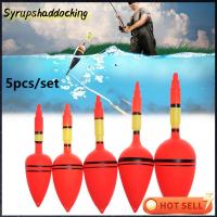 SYRUPSHADDOCKING 5pcs/set ร้อน Bobber ส่องสว่าง Ball Boia ตกปลากลางคืนลอย แท่งไฟ อีวา โฟม