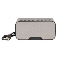 G10 Bluetooth Speaker Wireless Stereo Bass Bluetooth Loudspeaker Mirror LED Alarm Clock Radio with Phone Holder Function