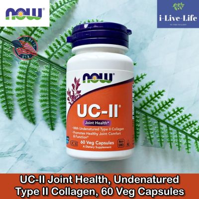 UC-II Joint Health Undenatured Type II Collagen 60 Veg Capsule - Now Foods