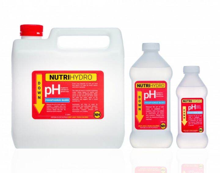 PH DOWN Adjuster Nutrihydro 4L Phosphorus Based | 4 Liters Hydroponics ...