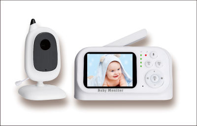 3.2Inch Feed Timer Temperature Display Wireless Video Intercom Baby Monitor IR Night Vision Baby Camera