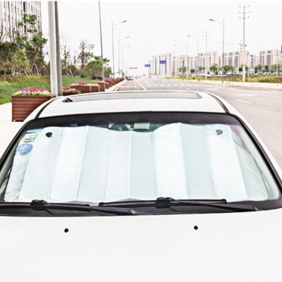 hot【DT】 1PC 130CM x60CM UV car window windshield sunshade sun shade visor front Rear Back Car