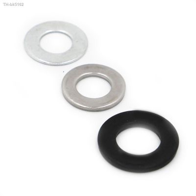 ☢◙ GB97 304 Stainless Steel / Black Zinc / White Zinc Plated Carbon Steel Flat Washer Plain Washer Flat Gasket Rings M2 - M24
