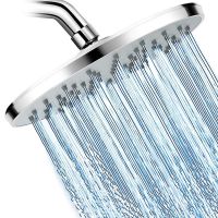 ♂▲ High Pressure Rain Shower Electroplating Shower Head Bathroom Accessories 8 Inch Round Shower Head Accessories Shower Filter