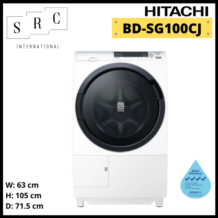 Hitachi BDSG100CJ Made In Japan Direct Drive Inverter Washer Dryer