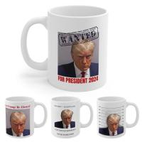 Trump Mug 350ml Ceramic Mug with Trump Photo Party Photobooth Props for Cold Soda Water Milk Tea Milk Powder Soy Milk Warm Water Hot Coffee remarkable