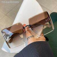 ۩ Luxury Vintage Square Sunglasses Women Classic Retro Gradient Mirror Frameless Sun Glasses Female Fashion Rimless Oculos De Sol