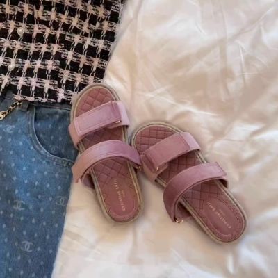 【SuDing】 สวนเดอา ~ รองเท้าแตะชาวประมงผ้าตีนตุ๊กแกติดชายหาดรองเท้าแตะผู้หญิงรุ่นใหม่ฤดูร้อน
